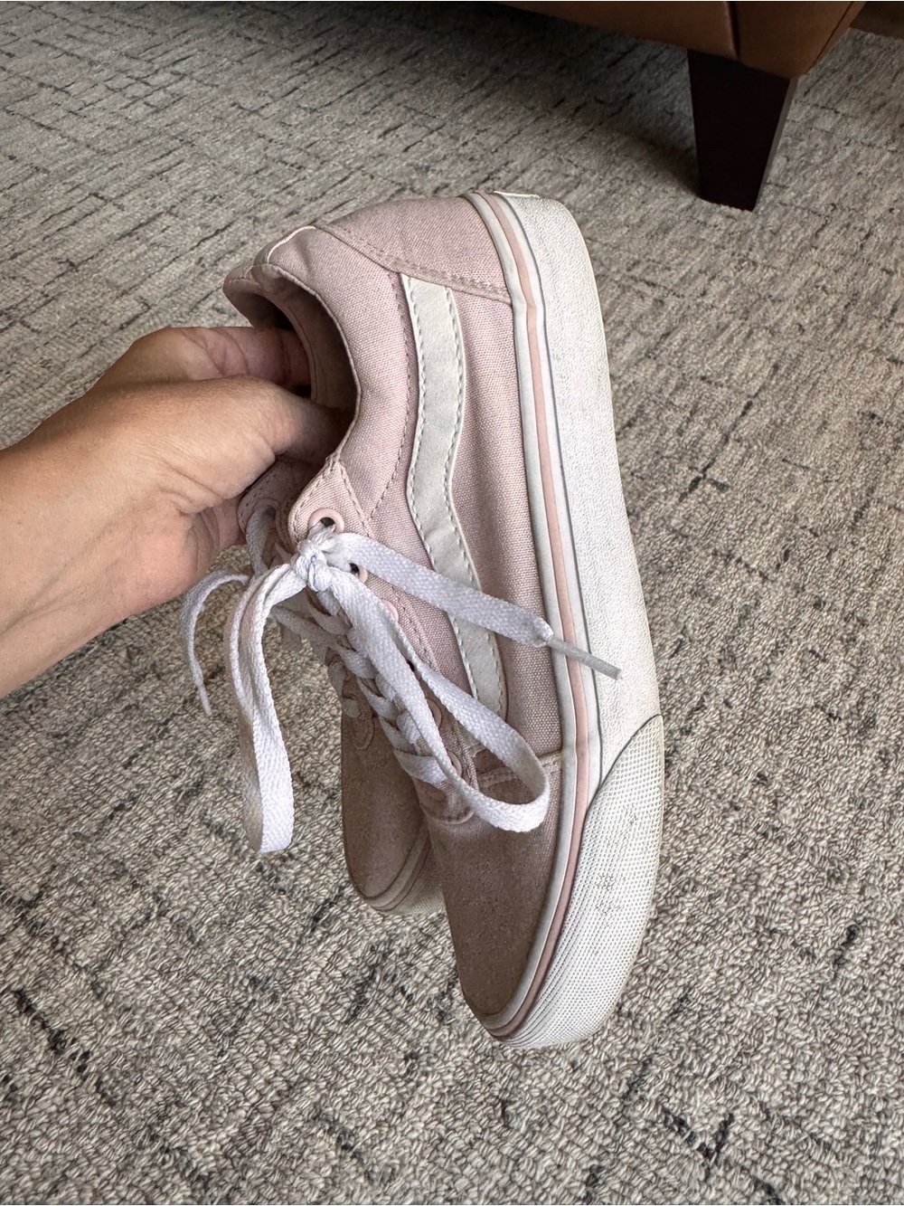 Vans Old Skool light pink size 7 women’s - Picture 3 of 6